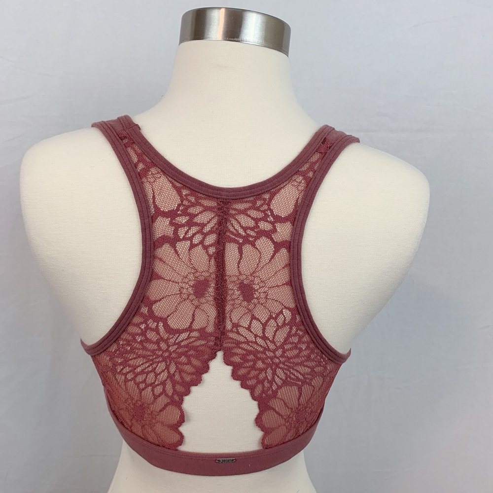 NWT Pink VS Lace Racerback Bralette - Picture 6 of 6